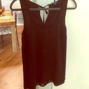 Black blousy tank